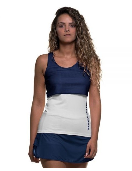 Camiseta Siux Twin Navy Mujer | Ofertas de pádel